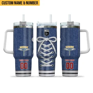 Gift For Fans Stanley 40 OZ Curved Tumbler Jeans Texture Sneaker Design Buffalo Bandits Georgia Swarm National Lacrosse League All Over Prints HONLL160824T01GEO