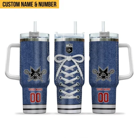 Gift For Fans Stanley 40 OZ Curved Tumbler Jeans Texture Sneaker Design Buffalo Bandits Las Vegas Desert Dogs National Lacrosse League All Over Prints HONLL160824T01LVD