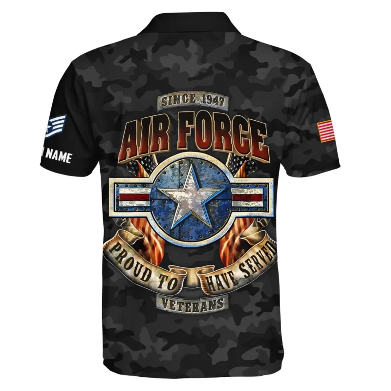 Personalized All Gave Some Some Gave All Veteran U.S. Air Force Apparel All Over Prints BLVTR110824A1AF - Polo Shirt