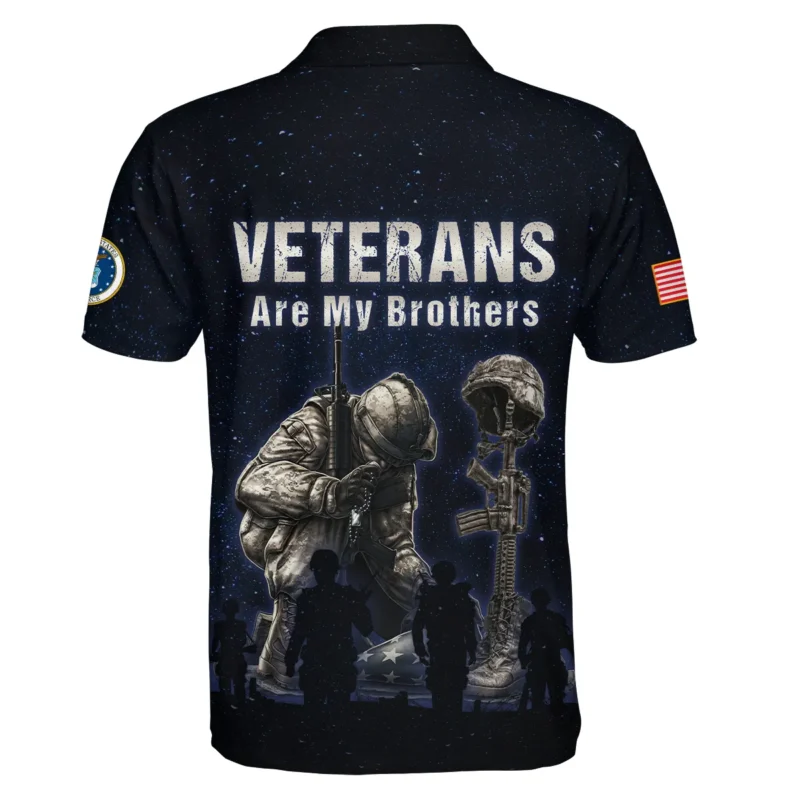 Jesus My Savior Veterans My Brothers U.S. Air Force Apparel All Over Prints BLVTR130824A3AF - Polo Shirt