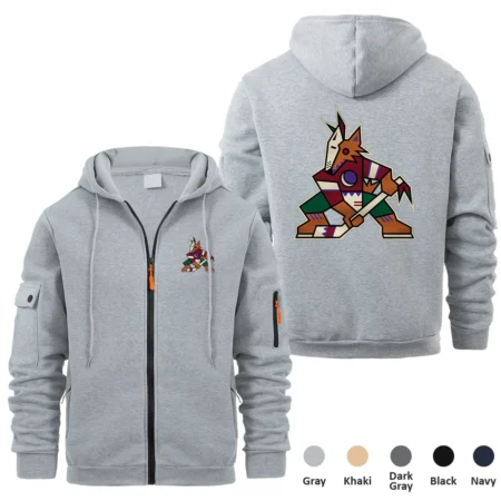 Collection Release Arizona Coyotes National Hockey League Full Zipper Hoodie BLNHL260824A6AC