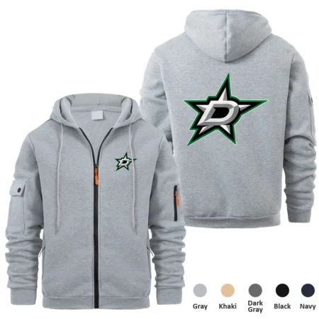 Collection Release Dallas Stars National Hockey League Full Zipper Hoodie BLNHL260824A6DS