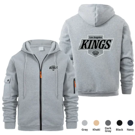 Collection Release Los Angeles Kings National Hockey League Full Zipper Hoodie BLNHL260824A6LAK