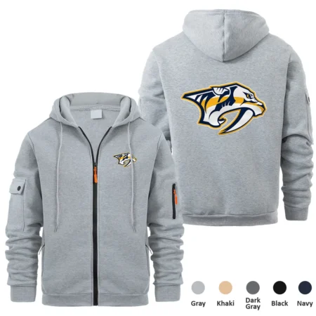 Collection Release Nashville Predators National Hockey League Full Zipper Hoodie BLNHL260824A6NP