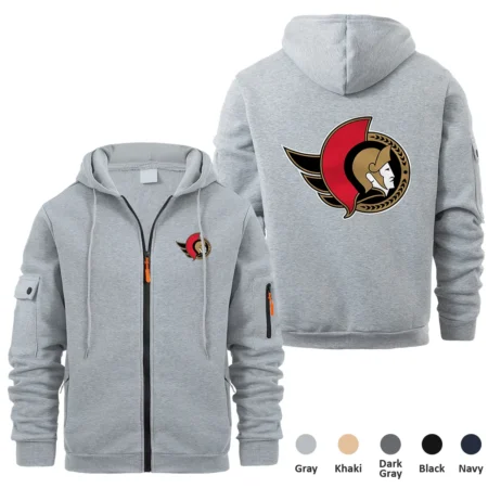 Collection Release Ottawa Senators National Hockey League Full Zipper Hoodie BLNHL260824A6OS