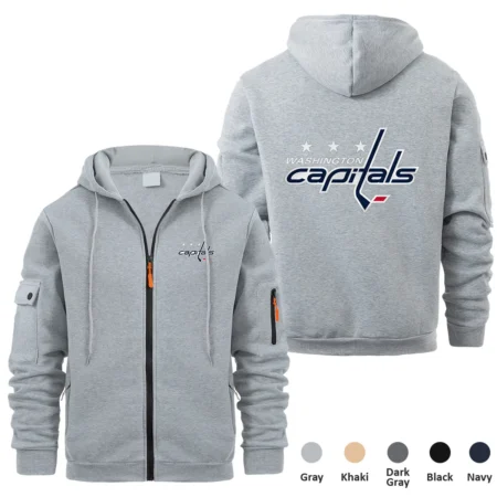 Collection Release Washington Capitals National Hockey League Full Zipper Hoodie BLNHL260824A6WC