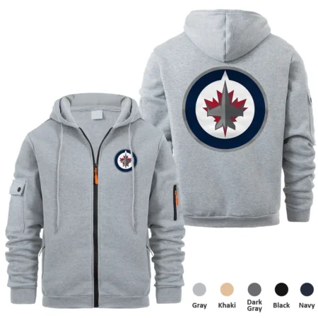 Collection Release Winnipeg Jets National Hockey League Full Zipper Hoodie BLNHL260824A6WJ