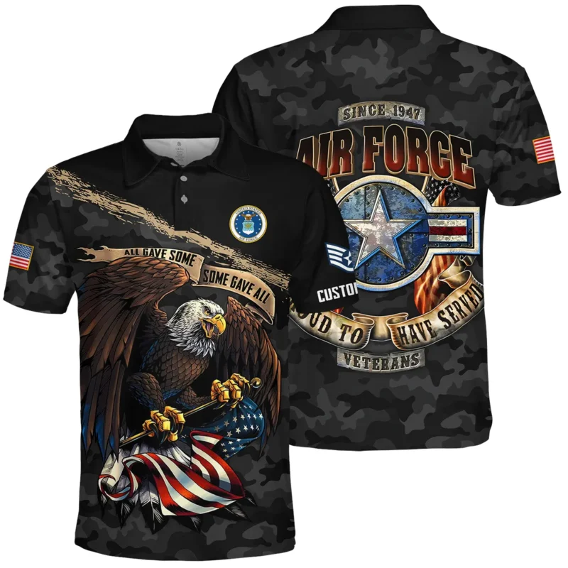 Personalized All Gave Some Some Gave All Veteran U.S. Air Force Apparel All Over Prints BLVTR110824A1AF - Polo Shirt