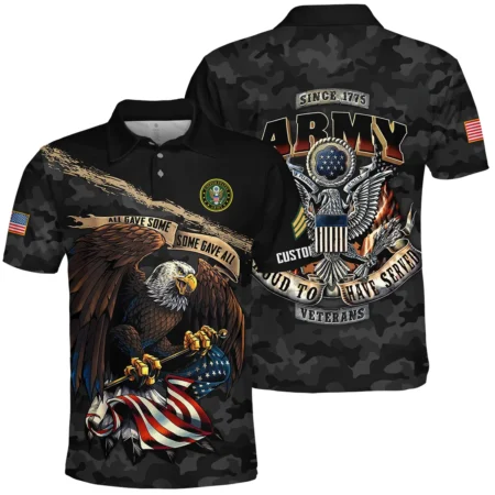 Personalized All Gave Some Some Gave All Veteran U.S. Army Apparel All Over Prints BLVTR110824A1AM - Polo Shirt