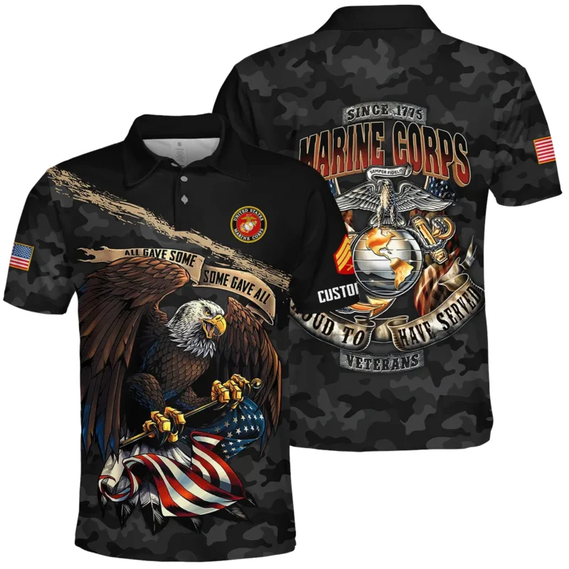 Personalized All Gave Some Some Gave All Veteran U.S. Marine Corps Apparel All Over Prints BLVTR110824A1MC - Polo Shirt