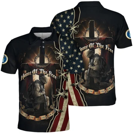 Home Of The Free Because Of The Brave Veteran U.S. Air Force Apparel All Over Prints BLVTR140824A1AF - Polo Shirt