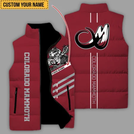 New Release Sleeveless Puffer Jacket Colorado Mammoth National Lacrosse League All Over Prints HONLL080824A01COL