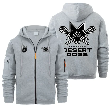 Special Release Las Vegas Desert Dogs National Lacrosse League Full Zipper Hoodie Fashion HONLL210824A02LVD