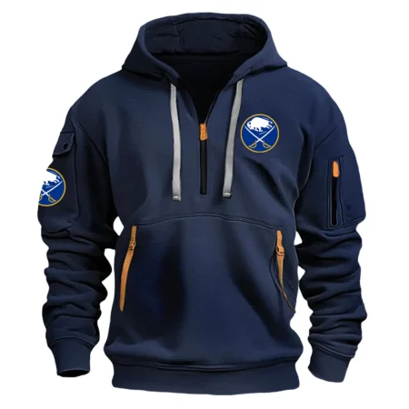 Collection Release Buffalo Sabres National Hockey League Fashion Hoodie Half Zipper BLNHL260824A1BS