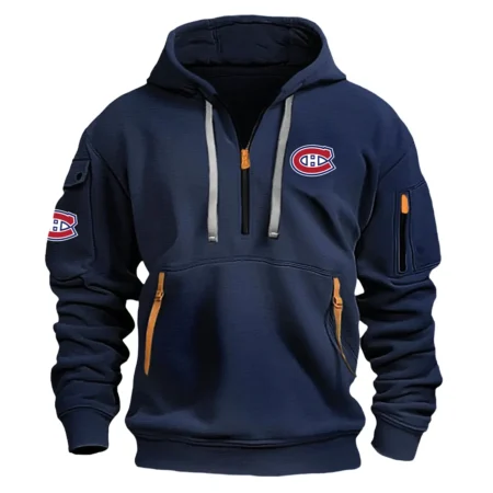 Collection Release Montreal Canadiens National Hockey League Fashion Hoodie Half Zipper BLNHL260824A1MC