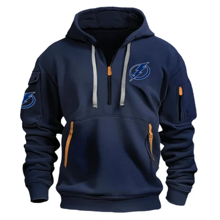 Collection Release Tampa Bay Lightning National Hockey League Fashion Hoodie Half Zipper BLNHL260824A1TBL