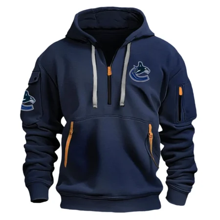 Collection Release Vancouver Canucks National Hockey League Fashion Hoodie Half Zipper BLNHL260824A1VC