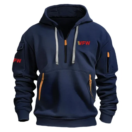 Collection Release Veterans of Foreign Wars Veteran Fashion Hoodie Half Zipper BLVTR230824A1VFW