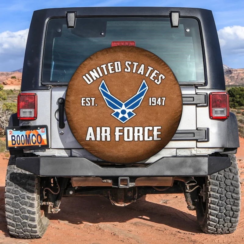 Home Of The Free Bacause Of The Brave U.S. Air Force Spare Tire Cover Customize Your Car Accessories BL160824A2AFLTT