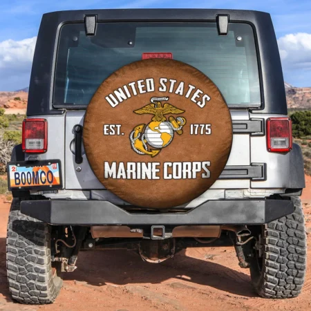 Home Of The Free Bacause Of The Brave U.S. Marine Corps Spare Tire Cover Customize Your Car Accessories BL160824A2MCLTT