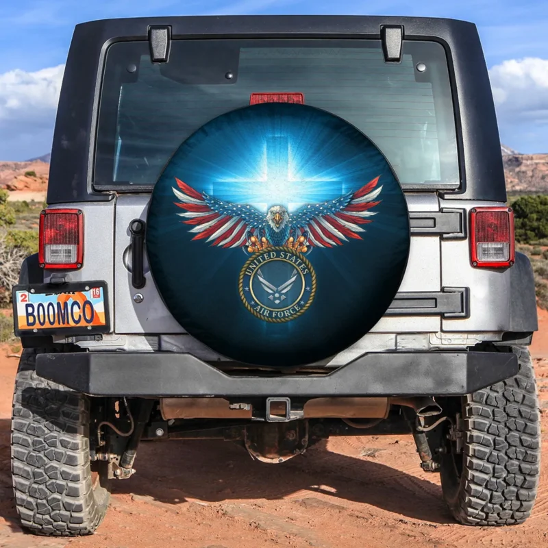 Cross And Eagle U.S. Air Force Spare Tire Cover Customize Your Car Accessories BL160824A3AFLTT