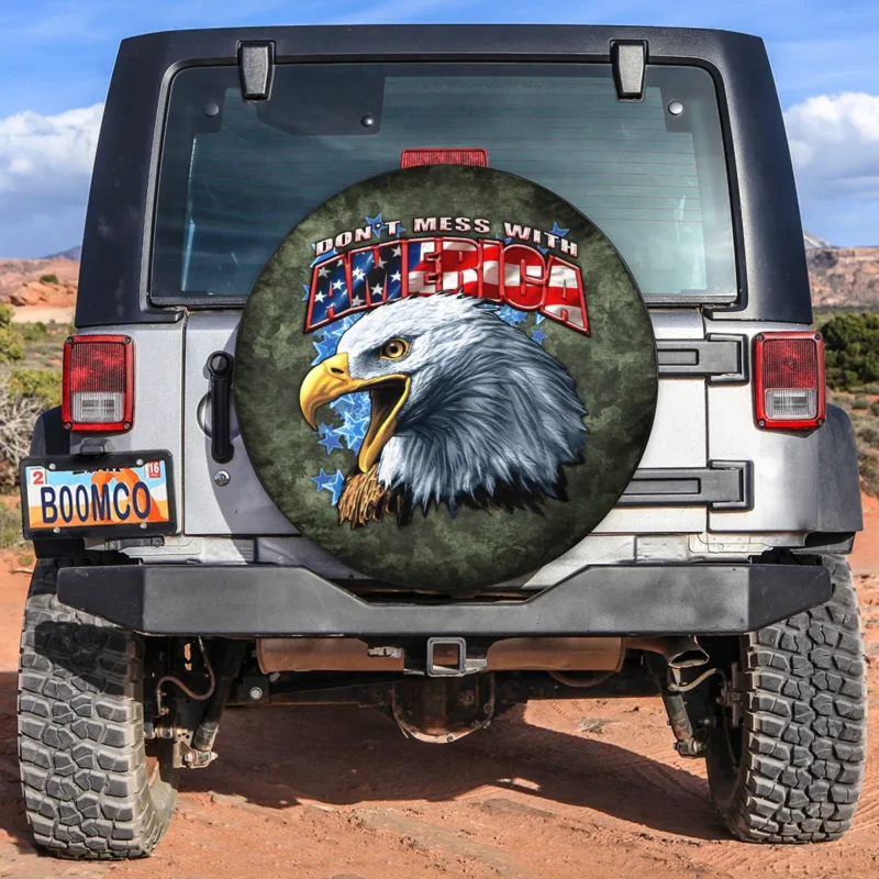 Dont Mess With America U.S. Marine Corps Spare Tire Cover Customize Your Car Accessories BL160824A4MCLTT