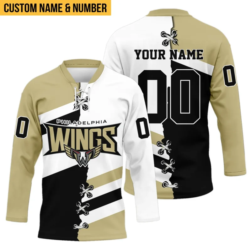 Personalized Gift Philadelphia Wings Lace Neck Jersey All Over Print HONLL120824A02PHILNJ