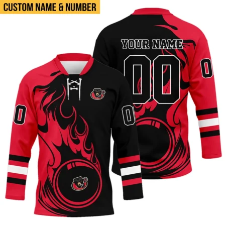 Personalized Gift Ottawa Black Bears Color Mix Fire National Lacrosse League Color Mix Fire National Lacrosse League Lace Neck Jersey All Over Print HONLL130824A01OBBLNJ