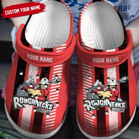 Personalized Color Mix Grunge Pattern Calgary Roughnecks Classic Crocs All Over Print HONLL010824C01CGY