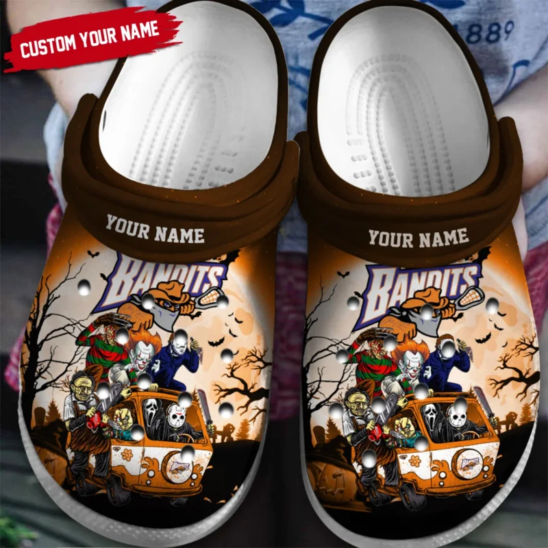 Personalized Halloween Background Buffalo Bandits Classic Crocs All Over Print HONLL010824C02BUF