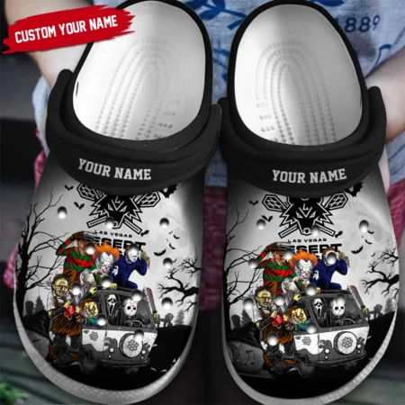 Personalized Halloween Background Las Vegas Desert Dogs Classic Crocs All Over Print HONLL010824C02LVD