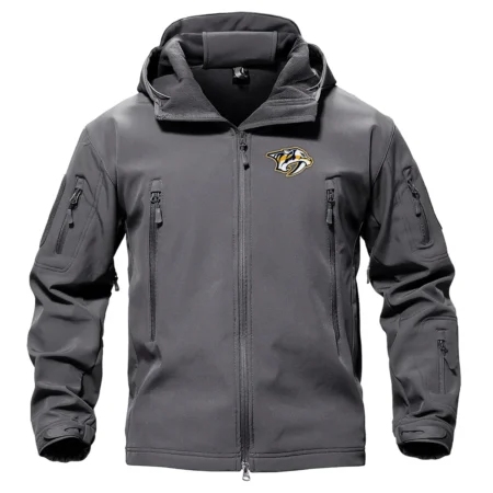 Collection Release Nashville Predators Hooded Military Tactical Jacket BLNHL260824A10NP