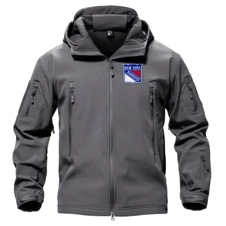 Collection Release New York Rangers Hooded Military Tactical Jacket BLNHL260824A10NYR