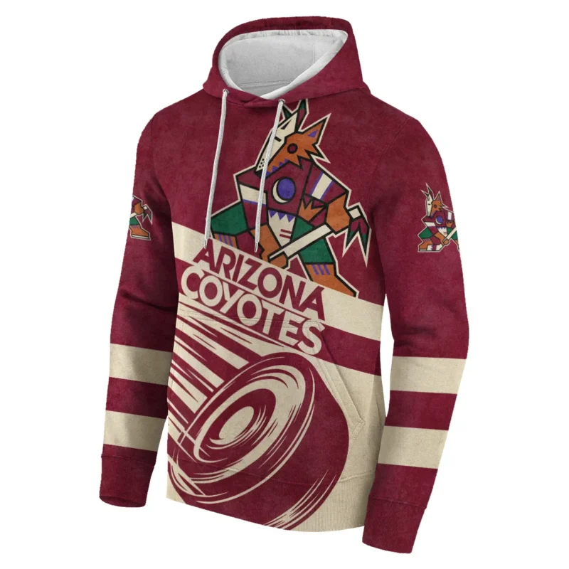 Ice Hockey Puck Arizona Coyotes National Hockey League All Over Prints BLNHL020924ACHD - Hoodie