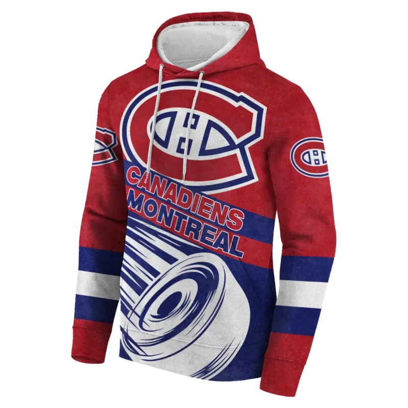 Ice Hockey Puck Montreal Canadiens National Hockey League All Over Prints BLNHL020924MCHD - Hoodie