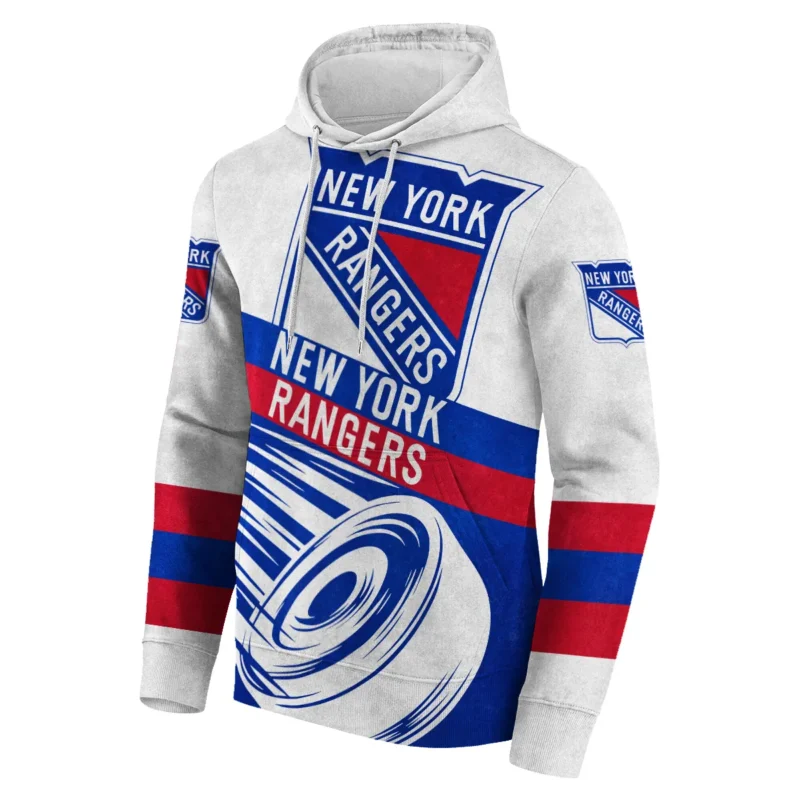 Ice Hockey Puck New York Rangers National Hockey League All Over Prints BLNHL020924NYRHD - Hoodie