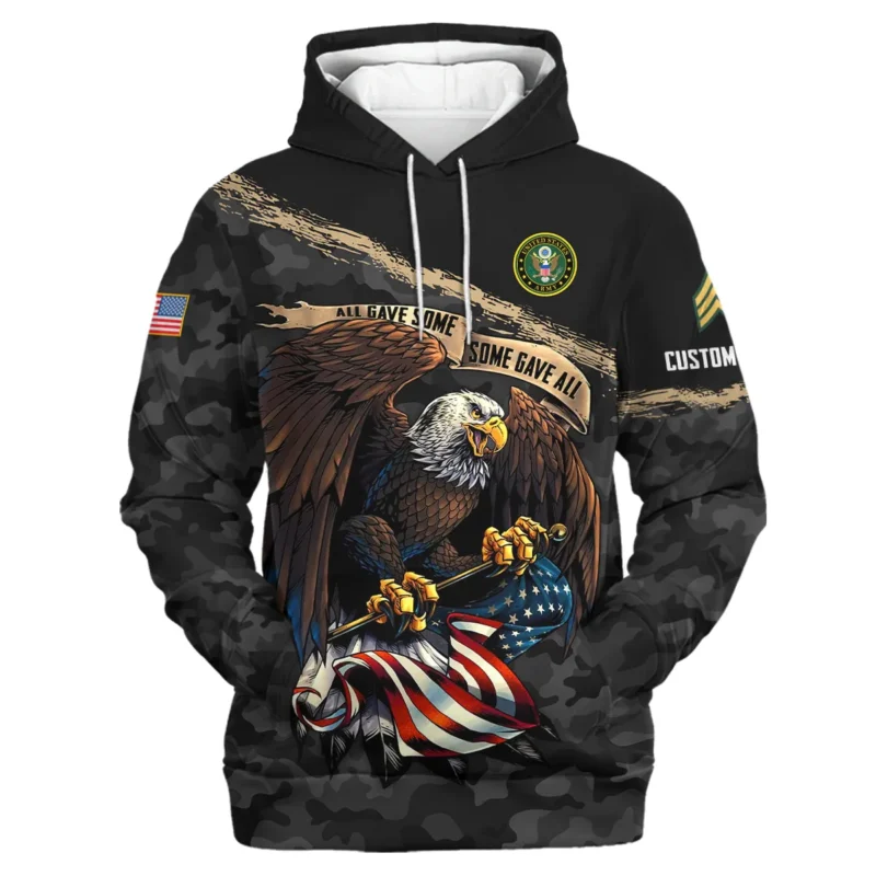 Personalized All Gave Some Some Gave All Veteran U.S. Army Apparel All Over Prints BLVTR110824A1AM - Hoodie