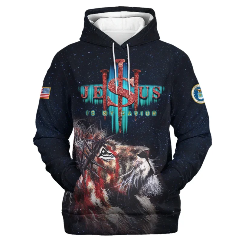 Jesus My Savior Veterans My Brothers U.S. Air Force Apparel All Over Prints BLVTR130824A3AF - Hoodie