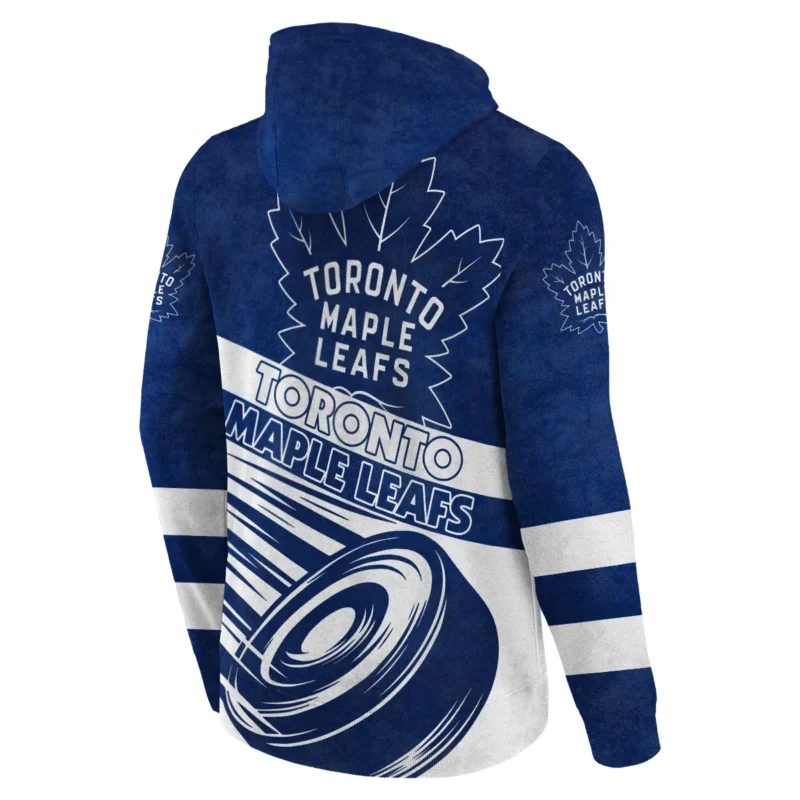 Ice Hockey Puck Toronto Maple Leafs National Hockey League All Over Prints BLNHL020924TMLZHD - Zip Hoodie