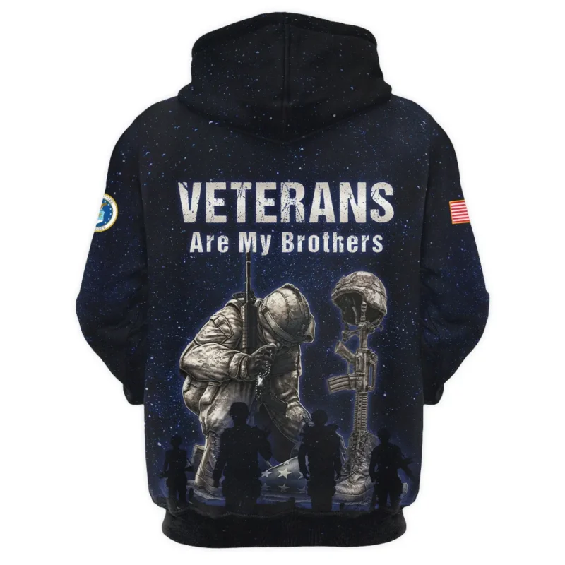 Jesus My Savior Veterans My Brothers U.S. Air Force Apparel All Over Prints BLVTR130824A3AF - Hoodie