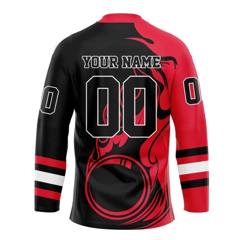 Personalized Gift Ottawa Black Bears Color Mix Fire National Lacrosse League V-Neck Jersey All Over Print HONLL130824A01OBBVJ