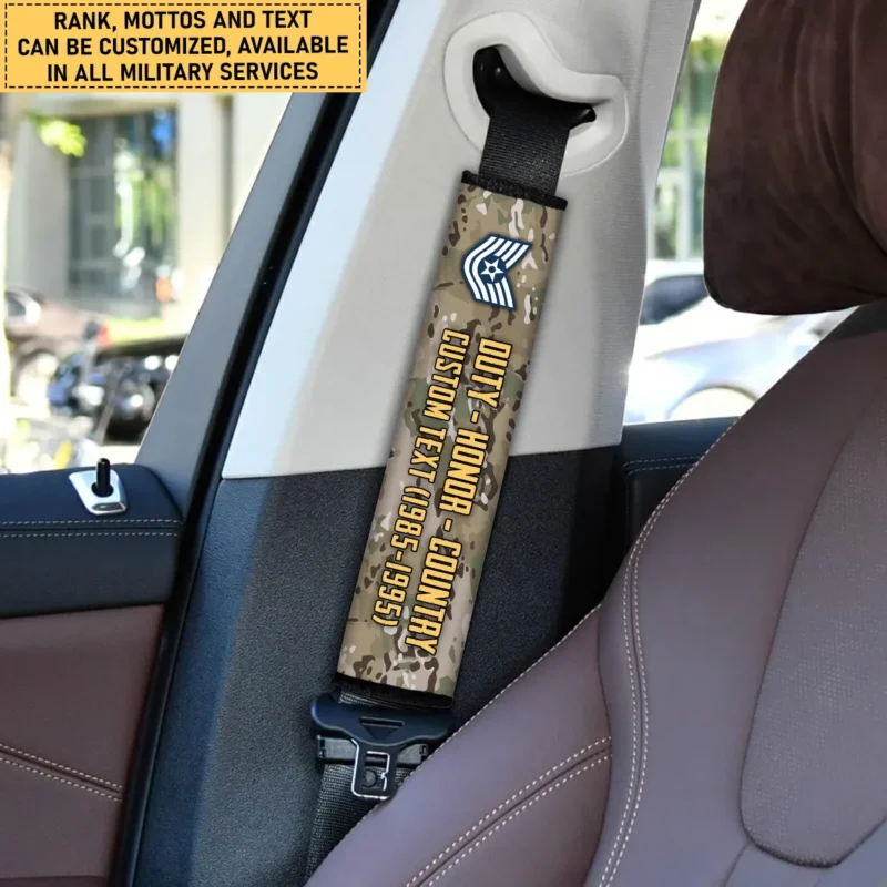 Proud To Have Served U.S. Air Force Seat Belt Cover Customize Your Car Accessories BL160824A1AFAQD