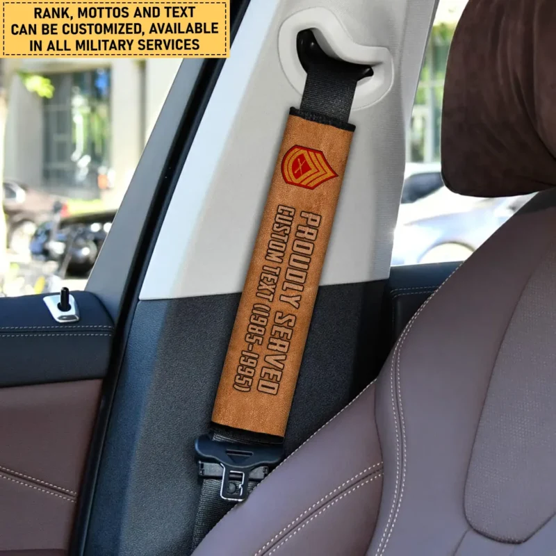 Home Of The Free Bacause Of The Brave U.S. Marine Corps Seat Belt Cover Customize Your Car Accessories BL160824A2MCAQD