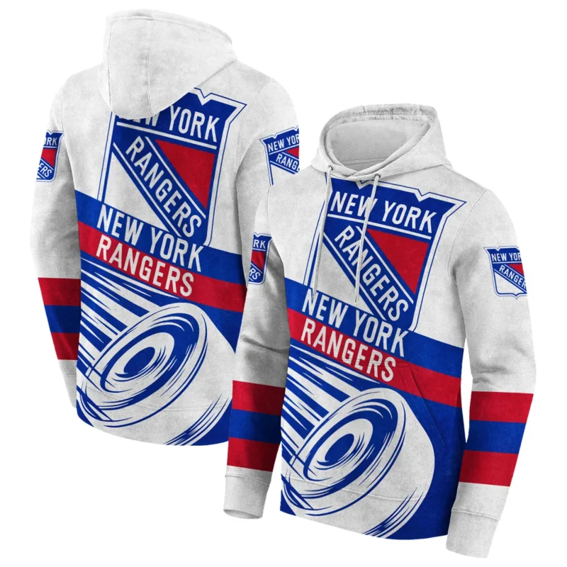 Ice Hockey Puck New York Rangers National Hockey League All Over Prints BLNHL020924NYRHD - Hoodie