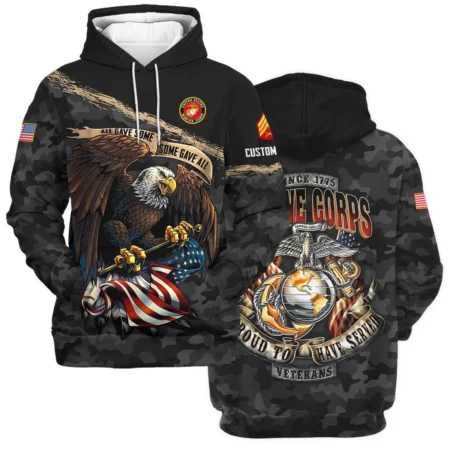 Personalized All Gave Some Some Gave All Veteran U.S. Marine Corps Apparel All Over Prints BLVTR110824A1MC - Hoodie