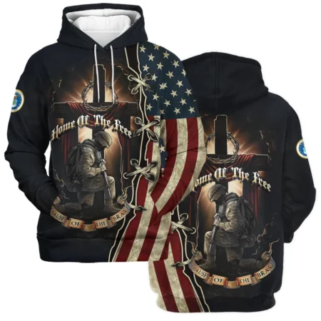 Home Of The Free Because Of The Brave Veteran U.S. Air Force Apparel All Over Prints BLVTR140824A1AF - Hoodie