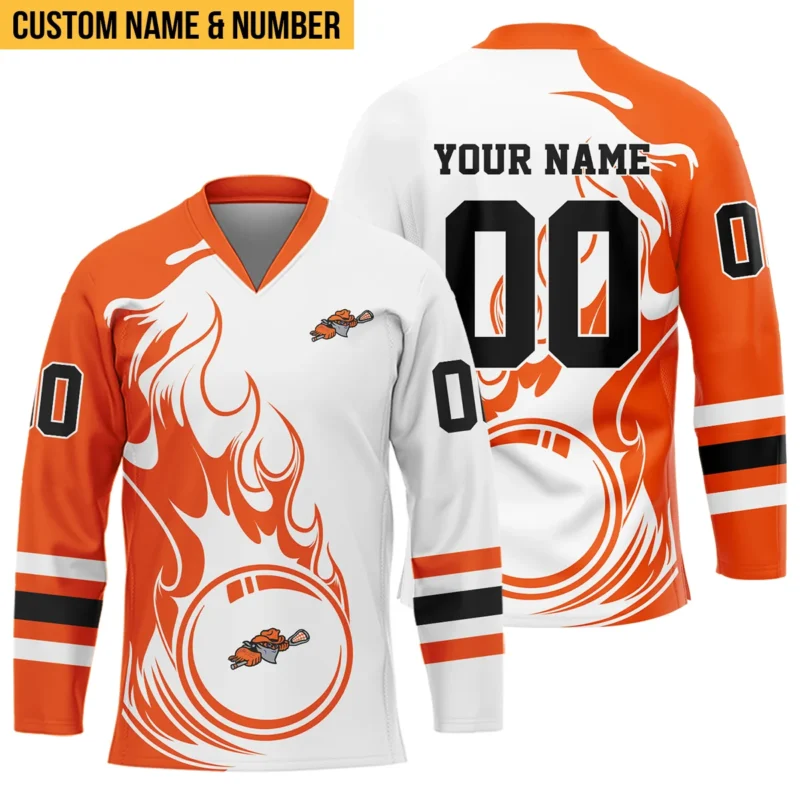 Personalized Gift Buffalo Bandits Color Mix Fire National Lacrosse League V-Neck Jersey All Over Print HONLL130824A01BUFVJ