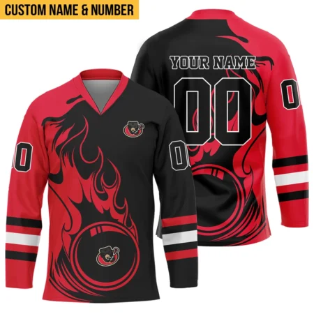 Personalized Gift Ottawa Black Bears Color Mix Fire National Lacrosse League V-Neck Jersey All Over Print HONLL130824A01OBBVJ