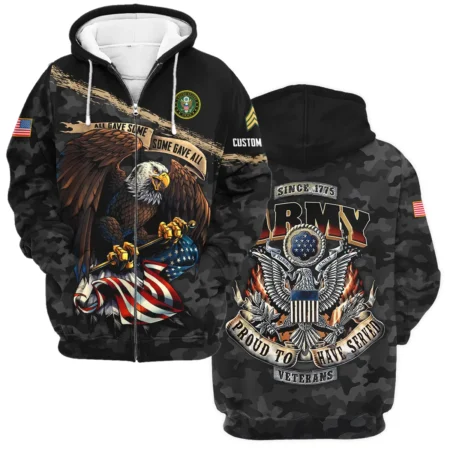 Personalized All Gave Some Some Gave All Veteran U.S. Army Apparel All Over Prints BLVTR110824A1AM - Zip Hoodie