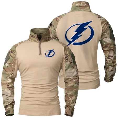 Collection Release Tampa Bay Lightning National Hockey League Patchable Military Combat Shirt Long Sleeve BLNHL260824A7TBL